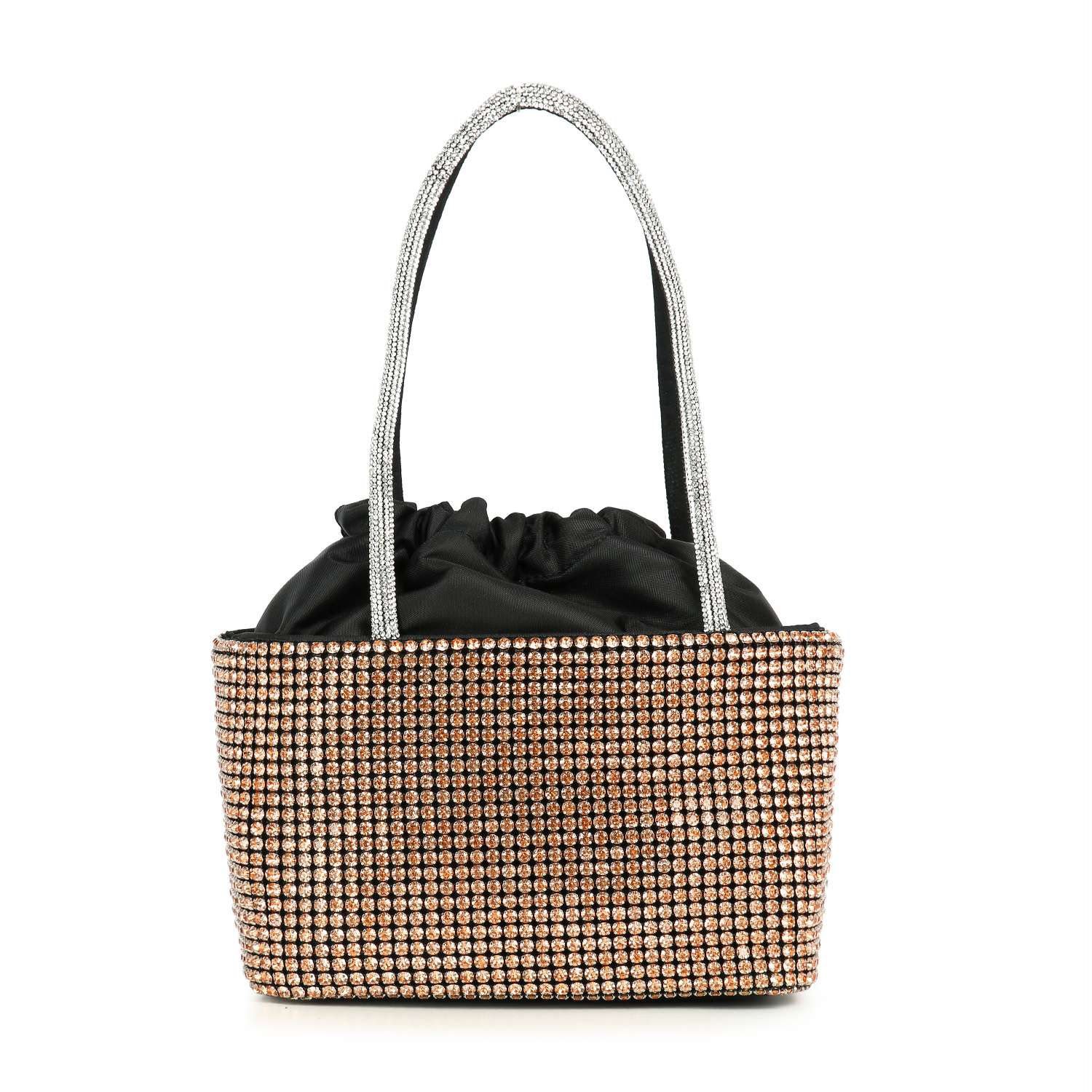 Silver Crystal Fancy Party Handbag for Women | Pouchlets - Image 3